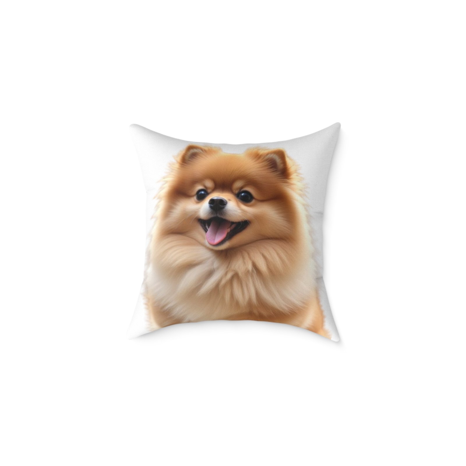 Pomeranian Dog Square Poly Canvas Pillow - Image 5