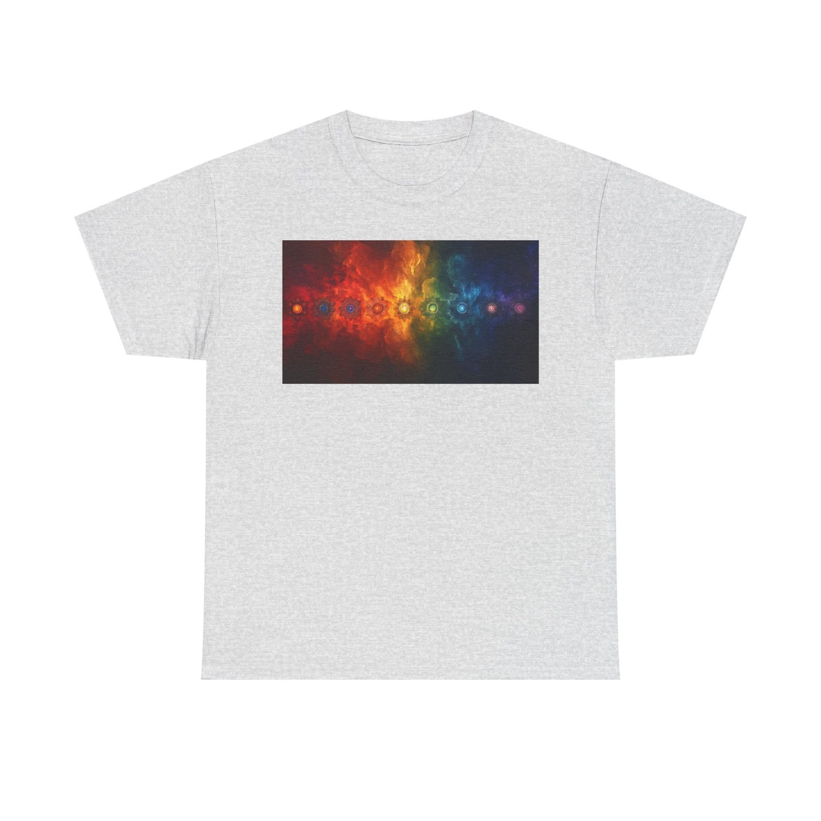 Chakras Yoga Unisex Heavy Cotton Tee - Image 5