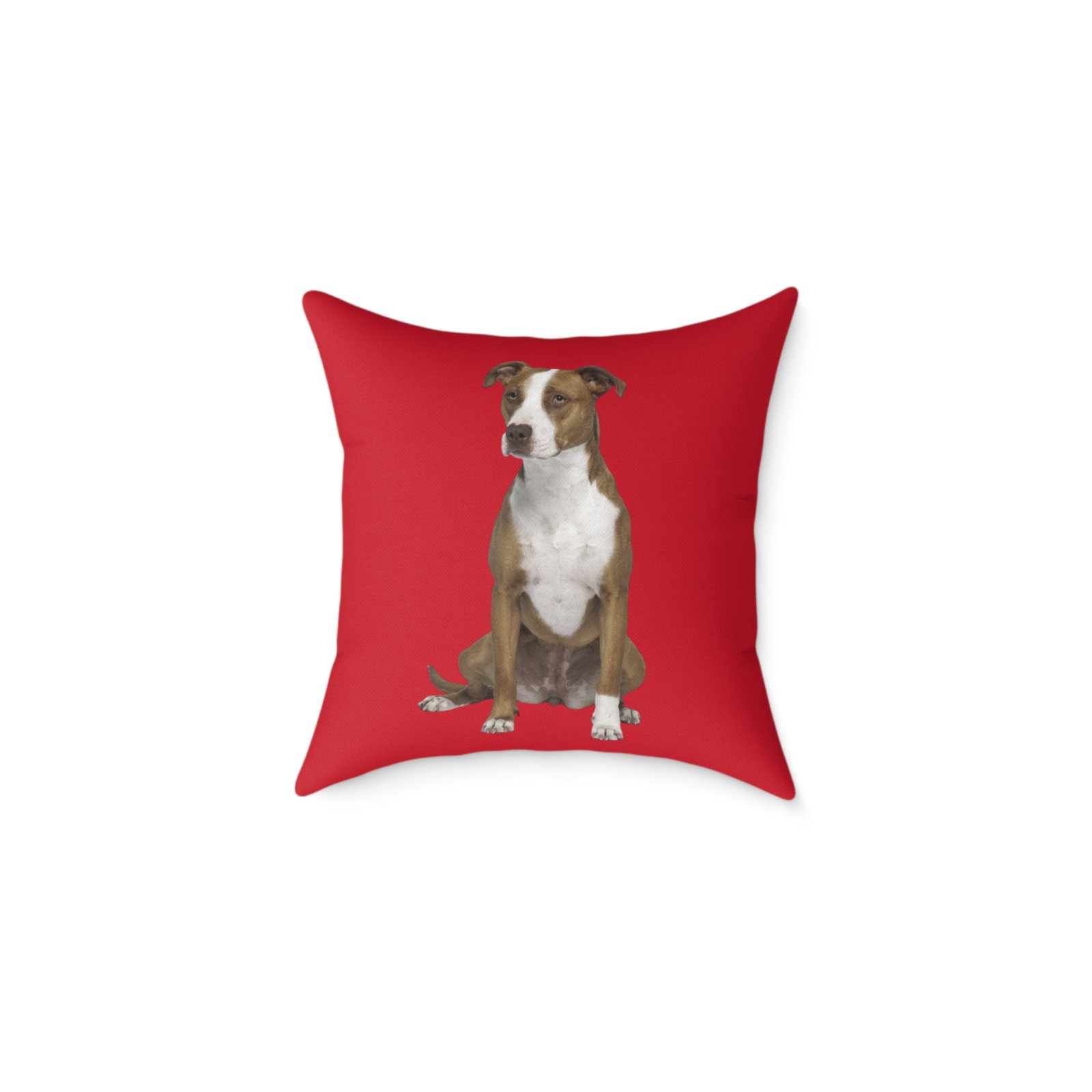 Staffordshire Bull Terrier Square Poly Canvas Pillow - Image 5