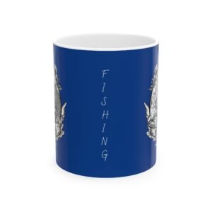 Fishing Fish Water Sports Ceramic Mug - Perfect for Coffee Lovers, Floral Art, Home Decor, Gift Ideas, 11oz, 15oz