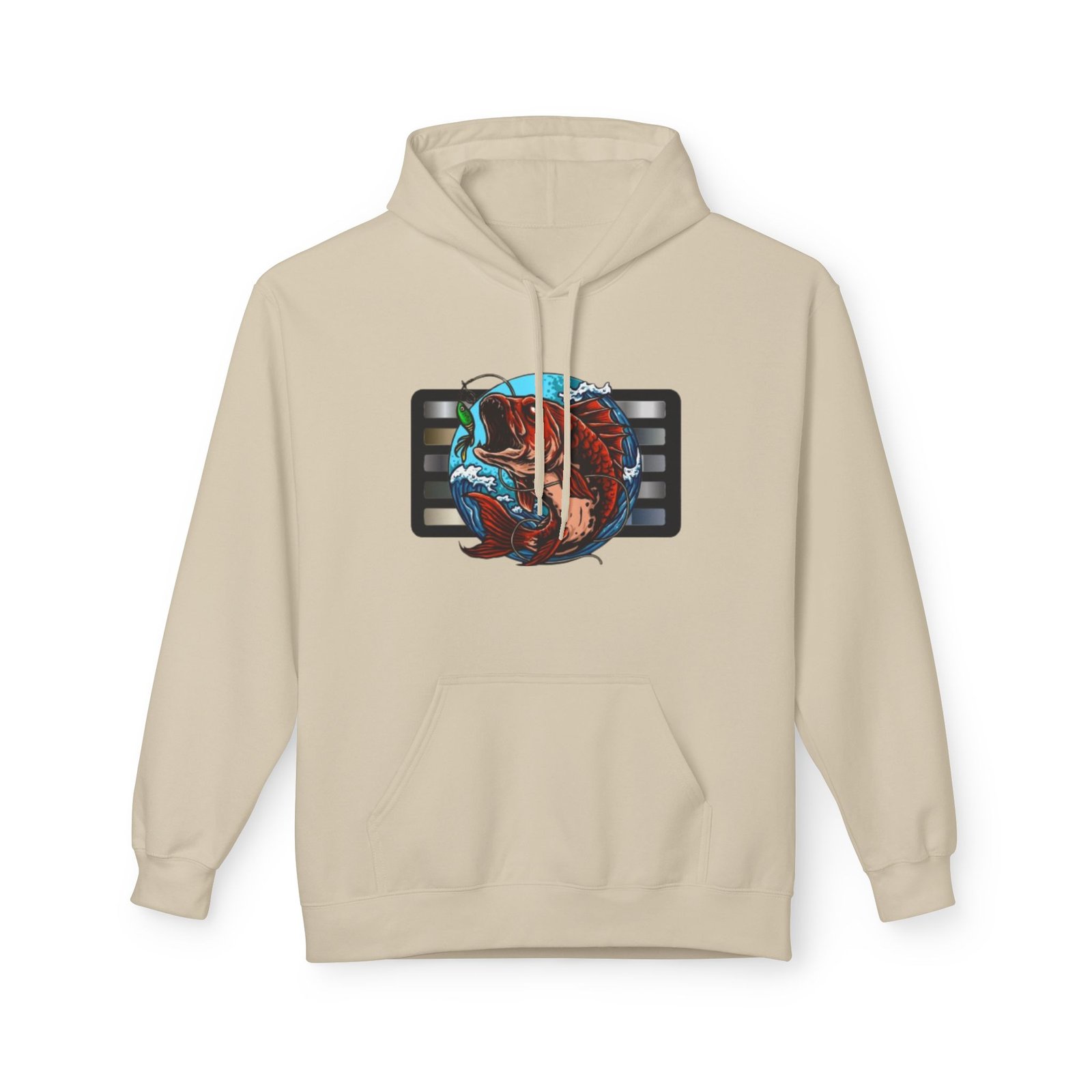 Fishing Adventure Water Sport Fleece Hoodie | Perfect Gift for Anglers, Outdoor Enthusiasts, Fishing Trips, Birthdays, and Summer - Image 9