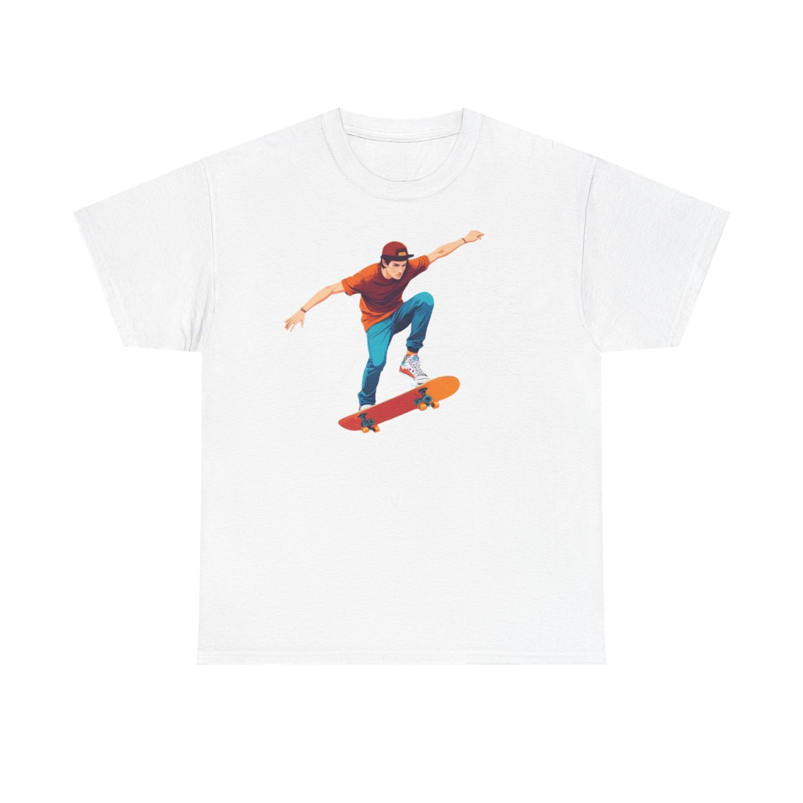 Skateboard Unisex Heavy Cotton Tee