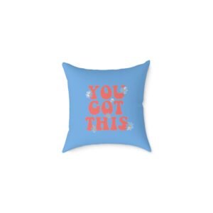 Positivity Self Help Square Poly Canvas Pillow