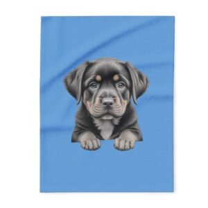 Rottweiller Puppy Arctic Fleece Blanket