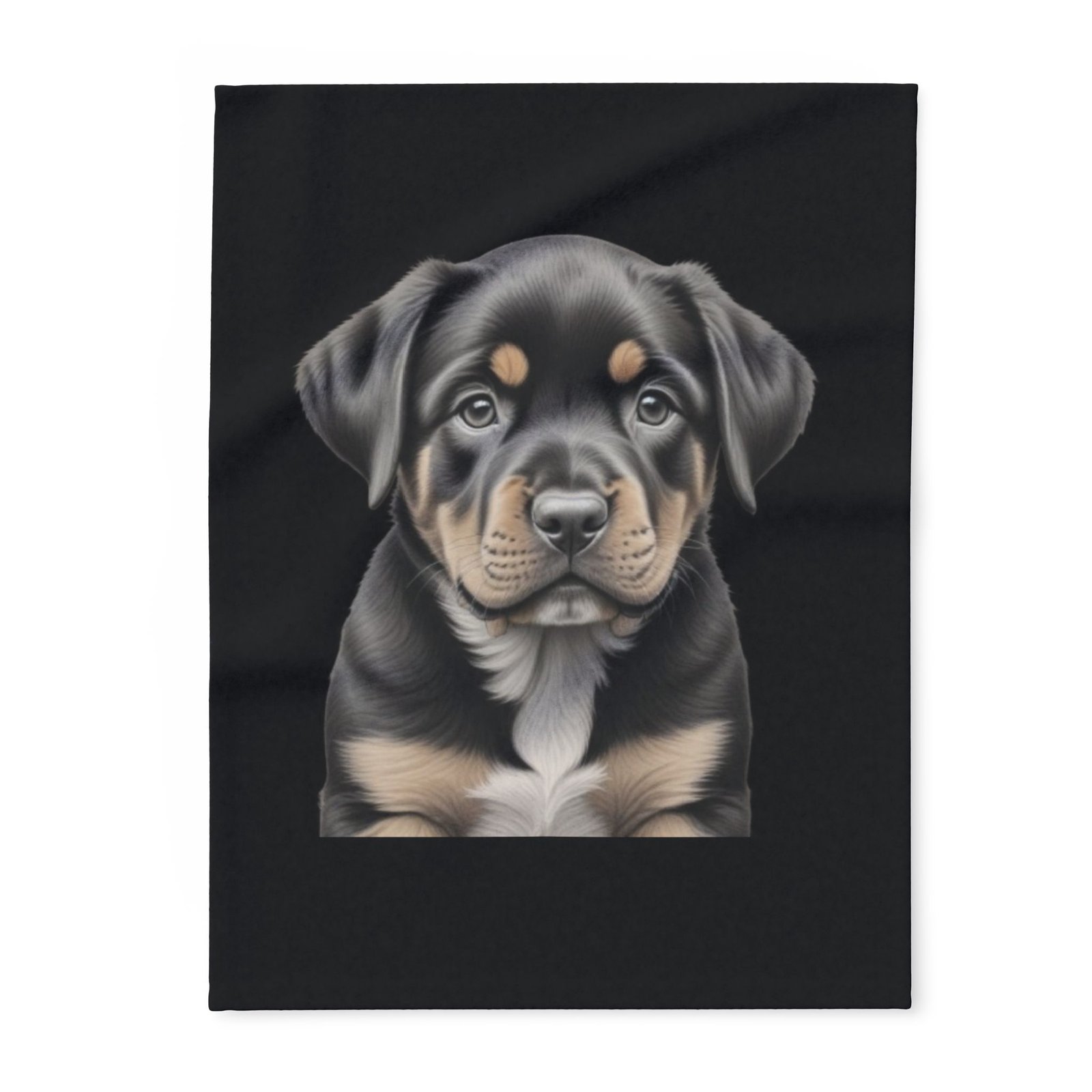 Rottweiller Puppy Arctic Fleece Blanket