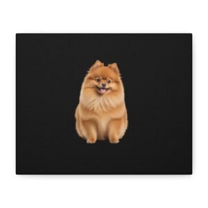 Pomeranian Dog Canvas Art - 1.25" Stretched Matte Print for Pet Lovers