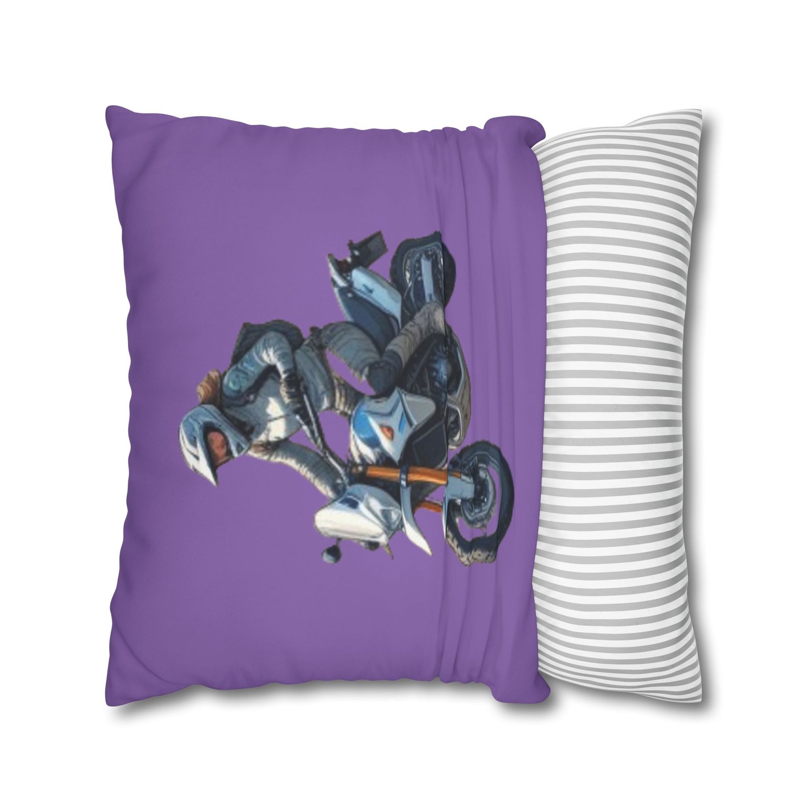 Scrambling Bikes Square Poly Canvas Pillowcase - Image 14