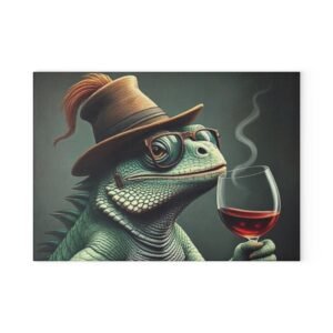 Iguana  Dragon Glass Cutting Board - Unique Kitchen Decor, Perfect Gift for Chefs, Home Cooks, and Housewarmings, Ideal for Birthdays or Holidays