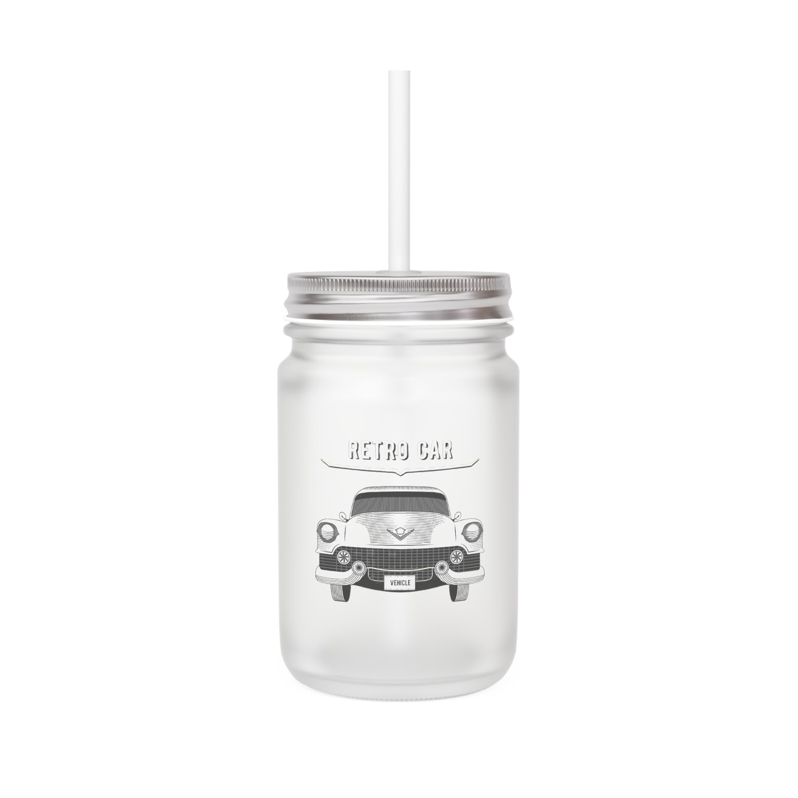 Classic Cars Mason Jar