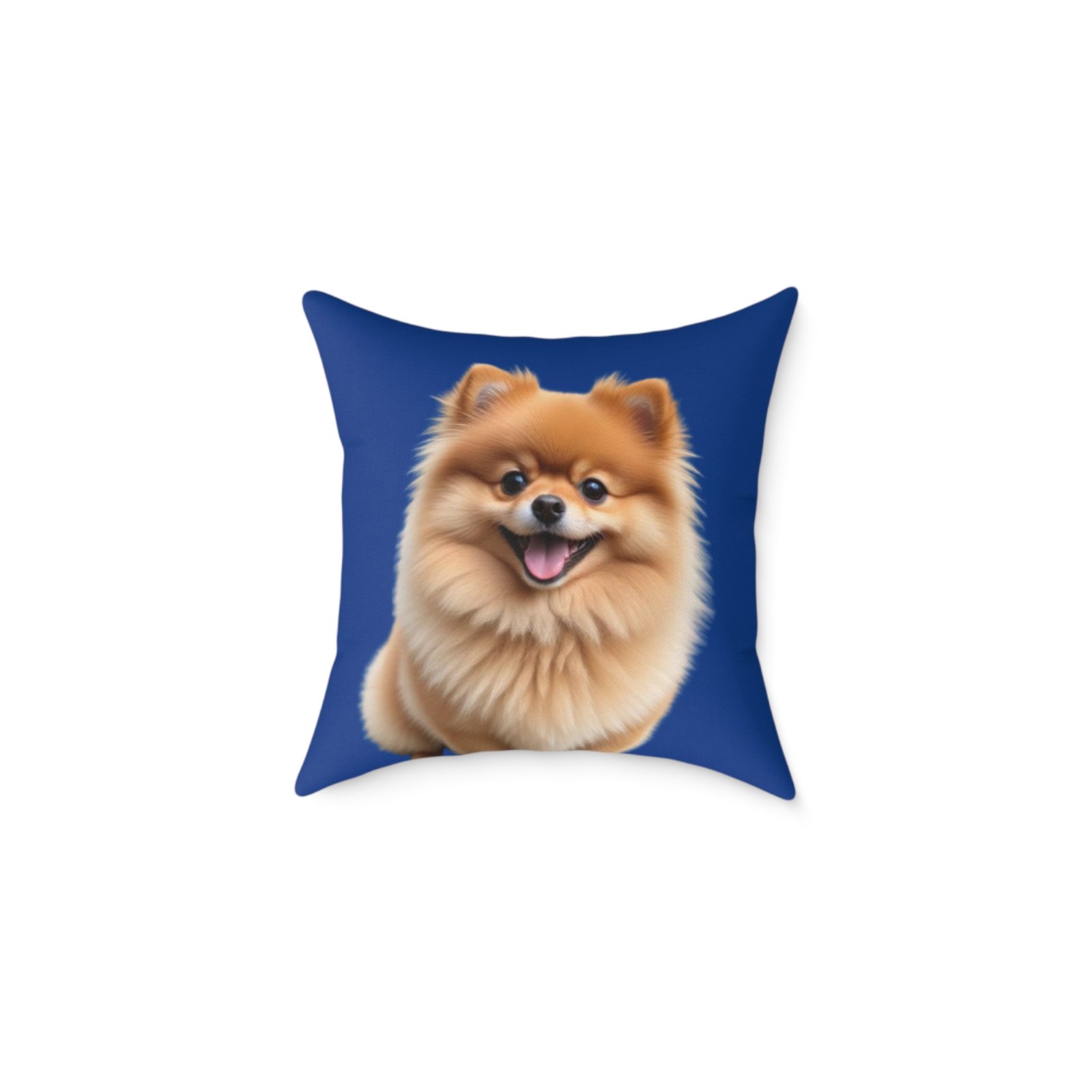 Pomeranian Dog Square Poly Canvas Pillow - Image 5