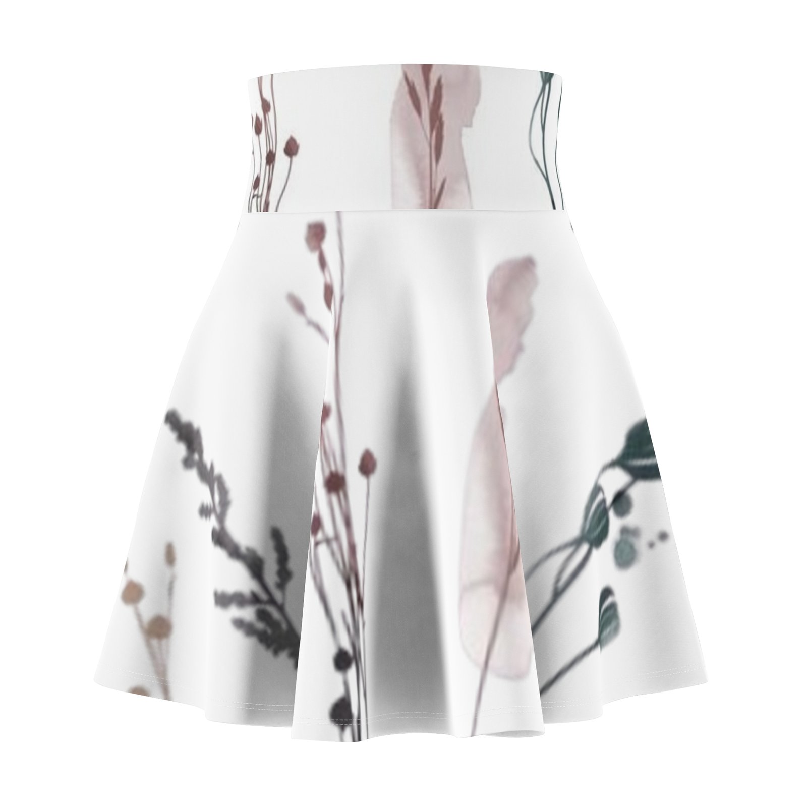 Print Women's Skater Skirt - Boho Chic Style for Spring & Summer