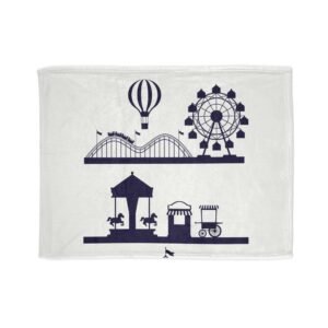 Fairground fun Soft Blanket fairground  fleece cover boat throw bed throw lounge blanket fair ground picture throw travel  gift