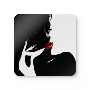 Black And White Corkwood Coaster Set