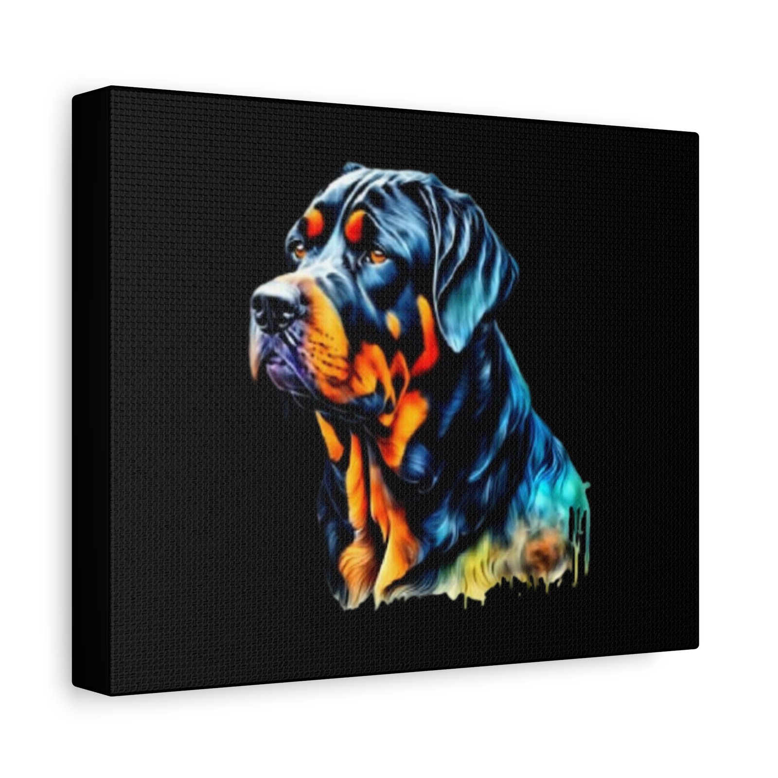 Rottweiller Dog Canvas Art - 1.25" Stretched Matte Print for Pet Lovers - Image 2