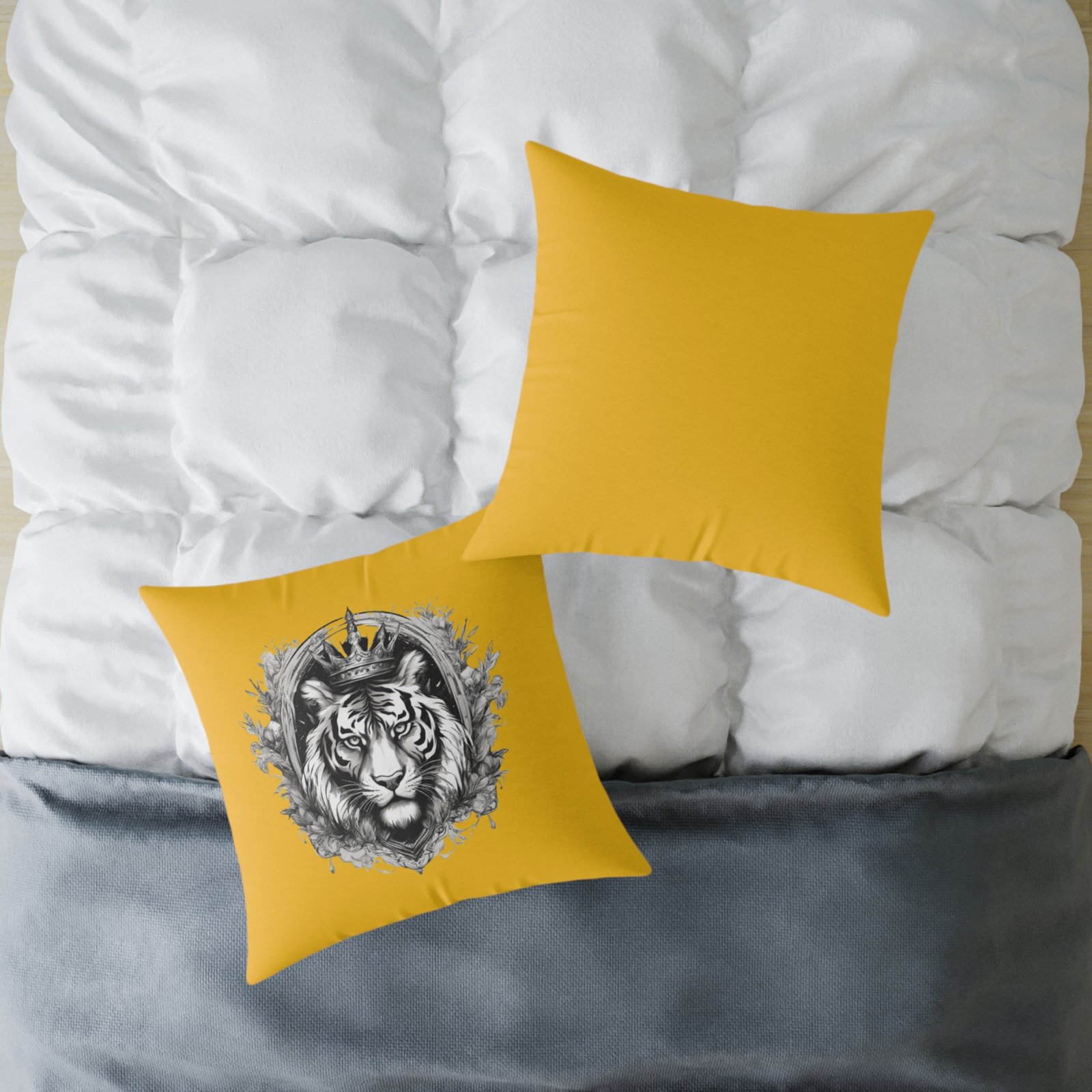 Tiger Square Poly Canvas Pillow - Image 16