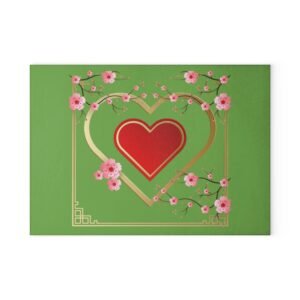 Oriental Glass Cutting Board - Unique Kitchen Decor, Perfect Gift for Chefs, Home Cooks, and Housewarmings, Ideal for Birthdays or Holidays