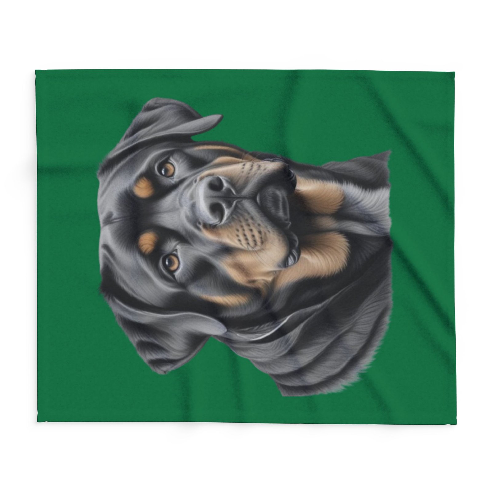 Rottweiller Puppy Arctic Fleece Blanket 08 - Image 6
