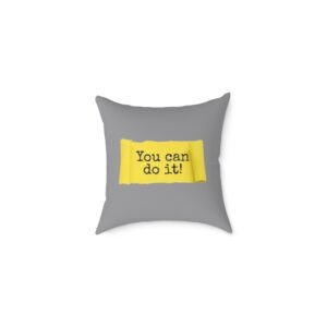 Positivity Self Help Square Poly Canvas Pillow
