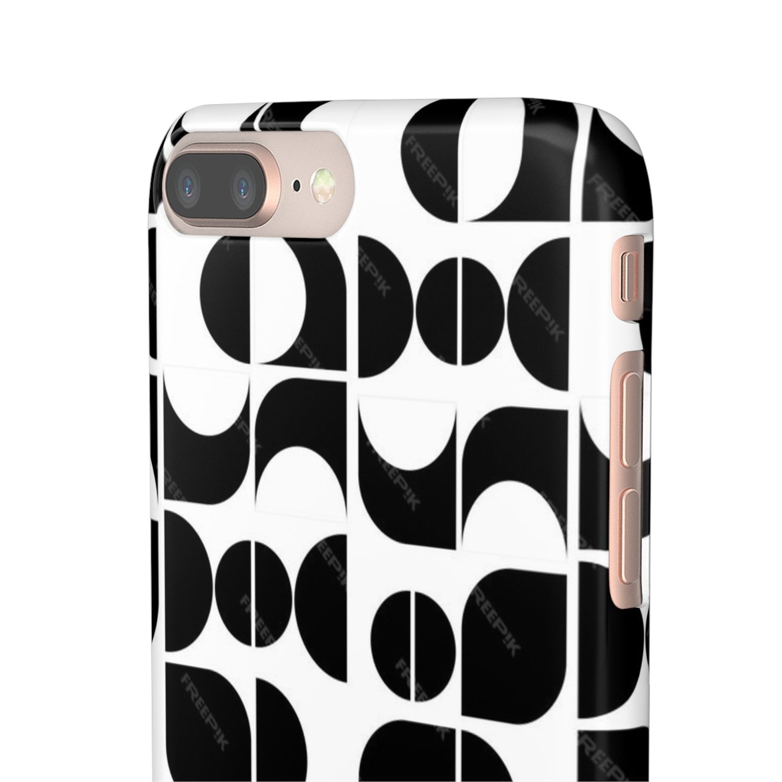 Black And White Pattern Pattern Snap Cases - Image 6