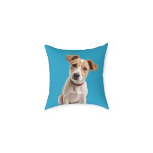 Jack Russell Square Poly Canvas Pillow