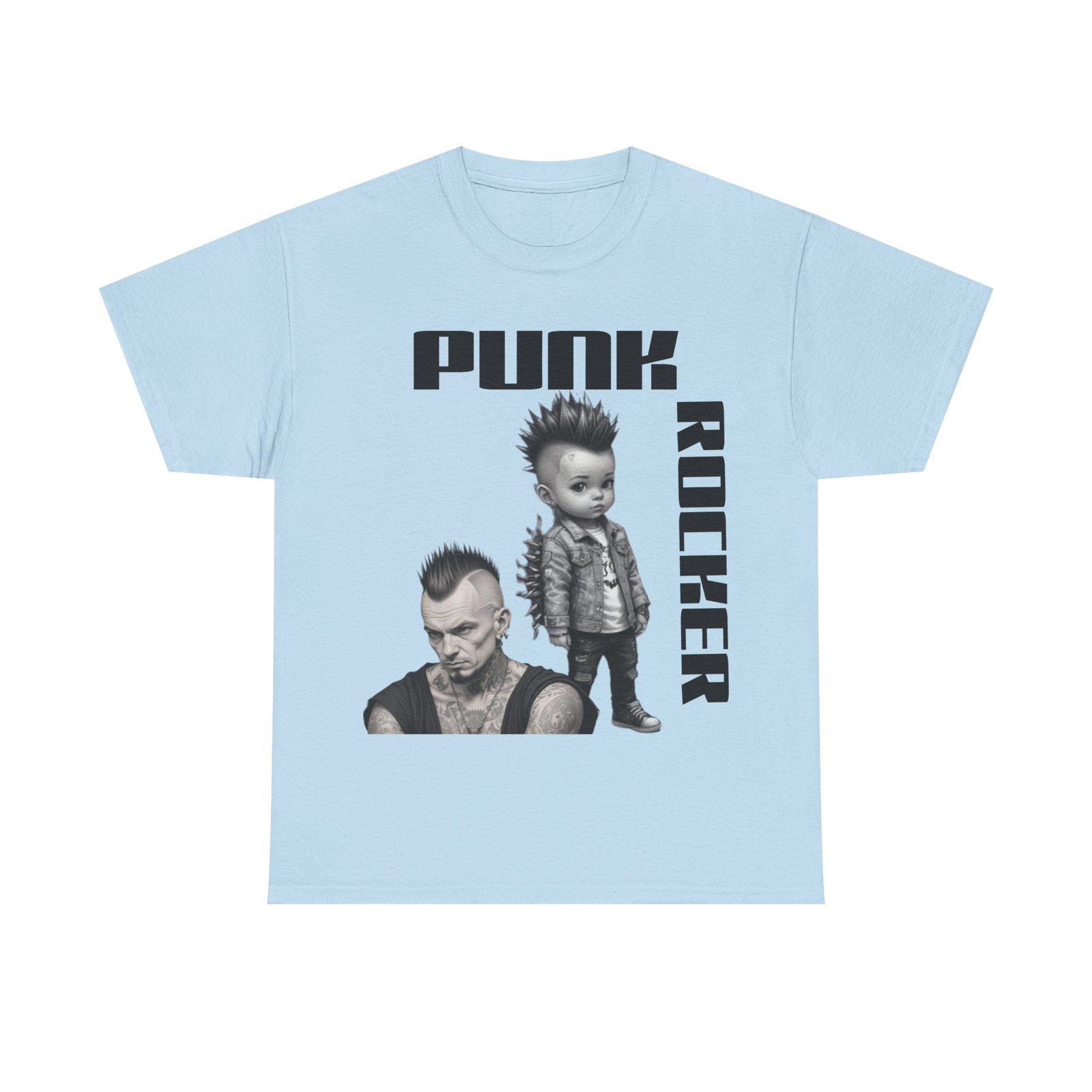 Punk Mother Daughter Father Son Grandparents Grandkids Matching Unisex Heavy Cotton Tee - Image 49