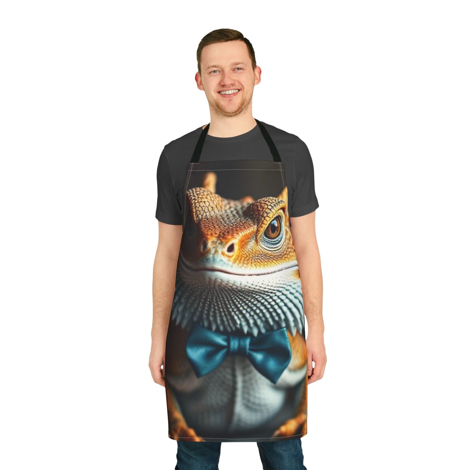 Bearded Dragon Apron | 5-Color Straps | Perfect for Cooking, BBQ, Gift - Image 2