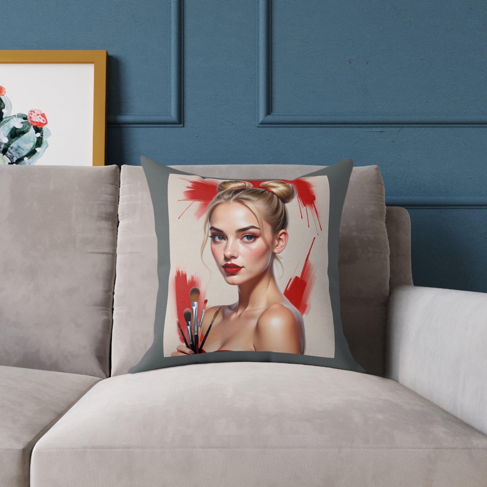Mine Square Poly Canvas Pillow - Image 7