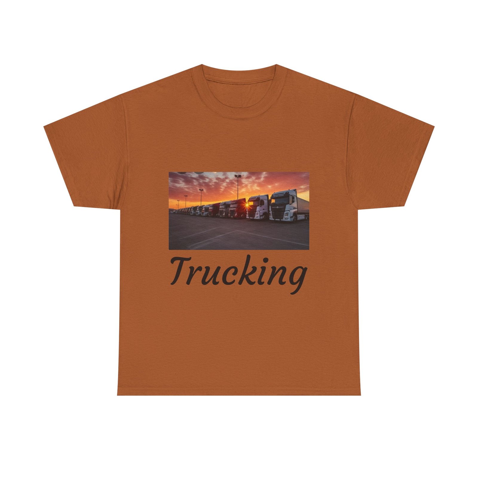Truckers Lorry Transport Truckers Lorry Unisex Heavy Cotton Tee - Truckers Life, Casual Tee, Truck Driver Gift, Travel Apparel, Road Trip Shirt, Everyday Comfort - Image 13
