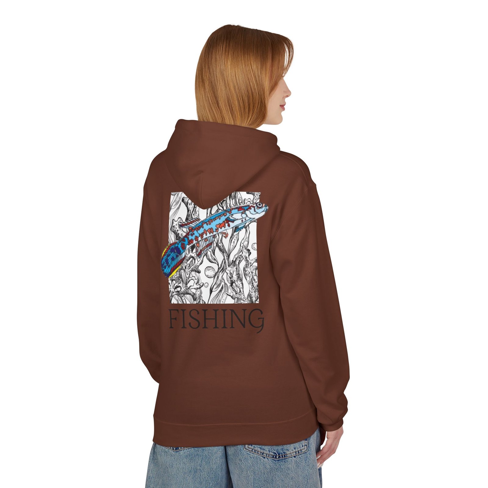 Fishing Adventure Water Sport Fleece Hoodie | Perfect Gift for Anglers, Outdoor Enthusiasts, Fishing Trips, Birthdays, and Summer - Image 8