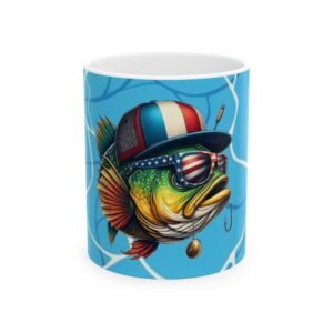 Fishing Fish Water Sports Ceramic Mug - Perfect for Coffee Lovers, Floral Art, Home Decor, Gift Ideas, 11oz, 15oz