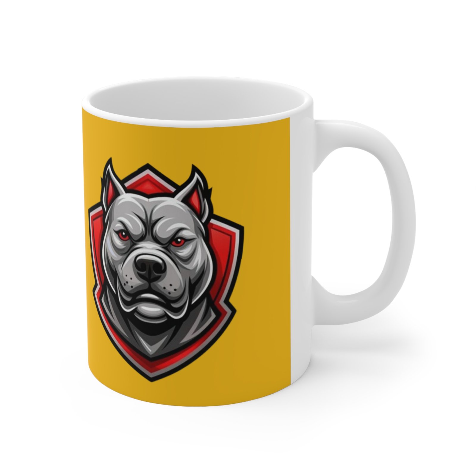 Bull Terrier Ceramic Coffee Cups, 11oz, 15oz - Image 3