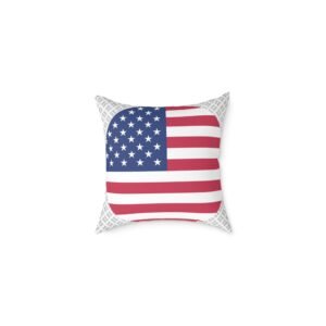 Abraham Lincoln Square Poly Canvas Pillow