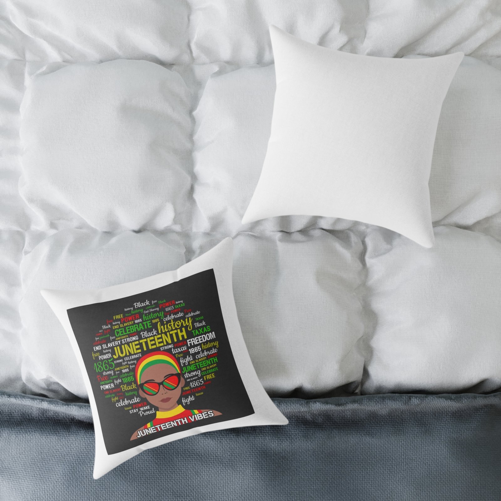 Jamaica Reggae Rasta Music Spliff Cannabis Square Poly Canvas Pillow 08 - Image 8