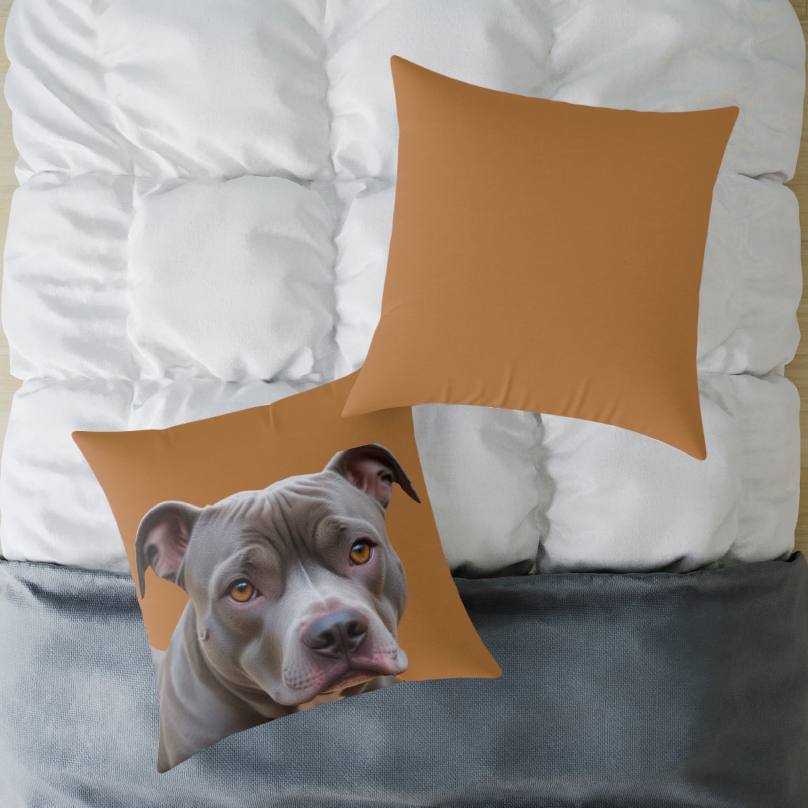 Staffordshire Bull Terrier Square Poly Canvas Pillow - Image 20