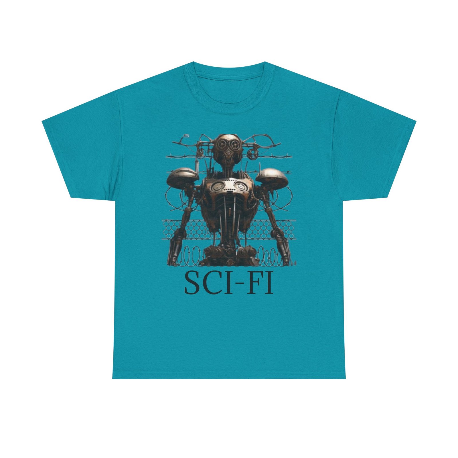 Sci-Fi Robot Futuristic Tee, Unisex Cotton T-Shirt, Geeky Clothing, Perfect Gift for Sci-Fi Lovers, Casual Wear, Unique Graphic Tee - Image 45