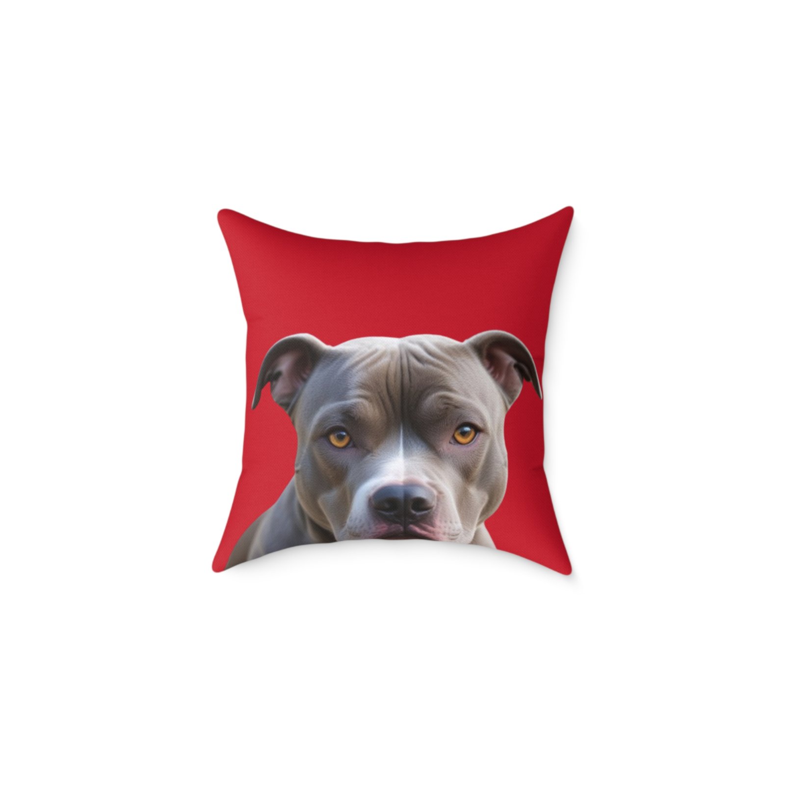 Staffordshire Bull Terrier Square Poly Canvas Pillow - Image 5