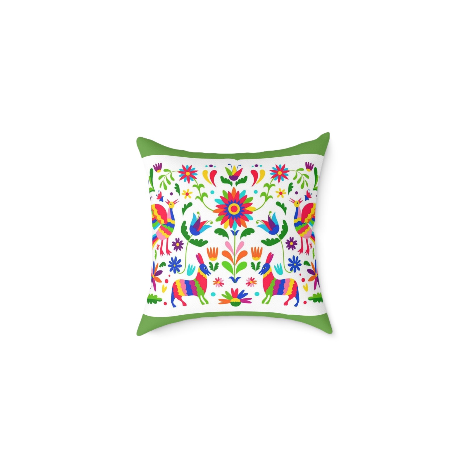Mexico Square Poly Canvas Pillow