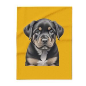 Rottweiller Puppy Arctic Fleece Blanket