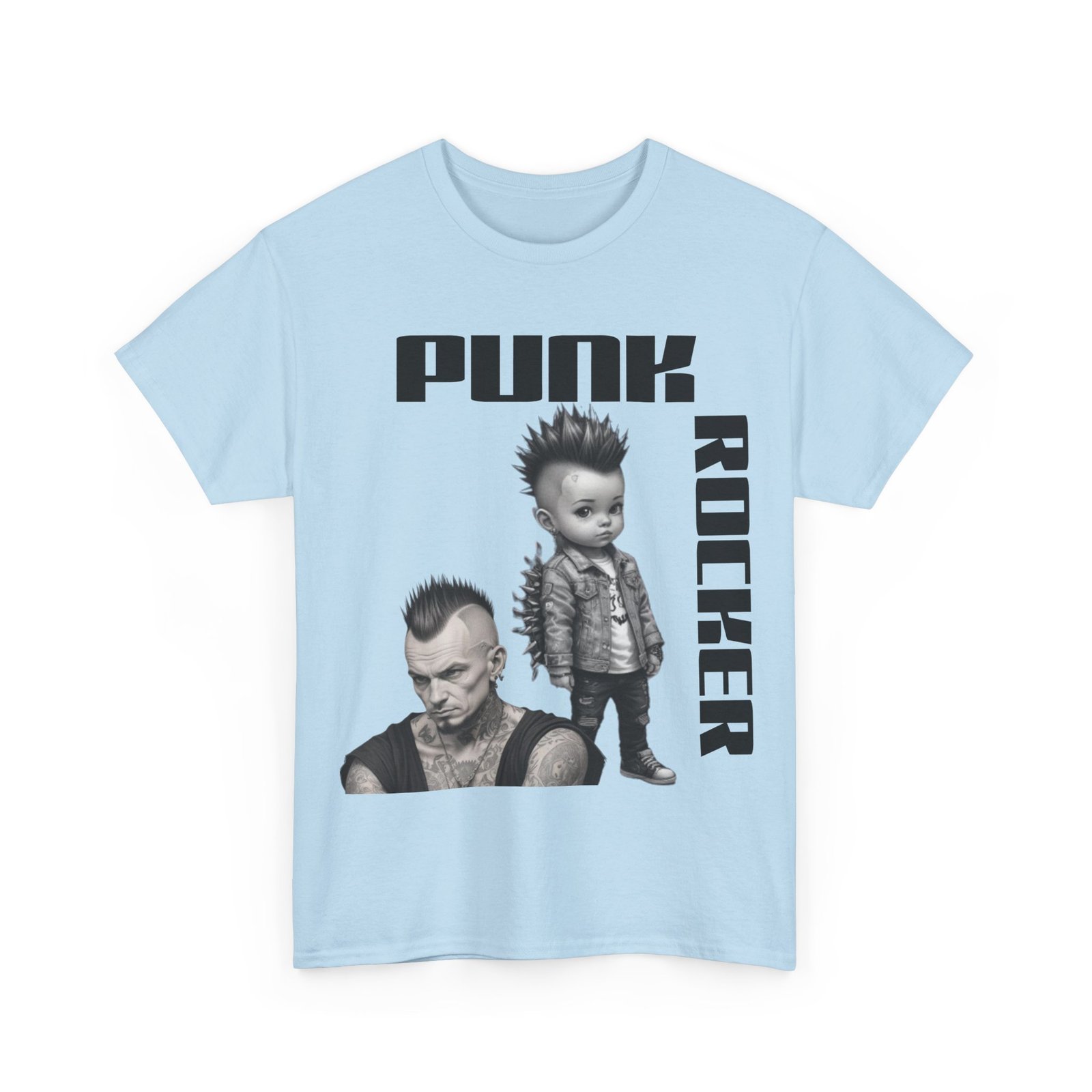 Punk Mother Daughter Father Son Grandparents Grandkids Matching Unisex Heavy Cotton Tee - Image 51