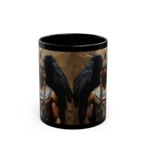 Kingly Annunaki Prin t Black Mug (11oz, 15oz) annunaki Prin t, Kingl y G ift 8