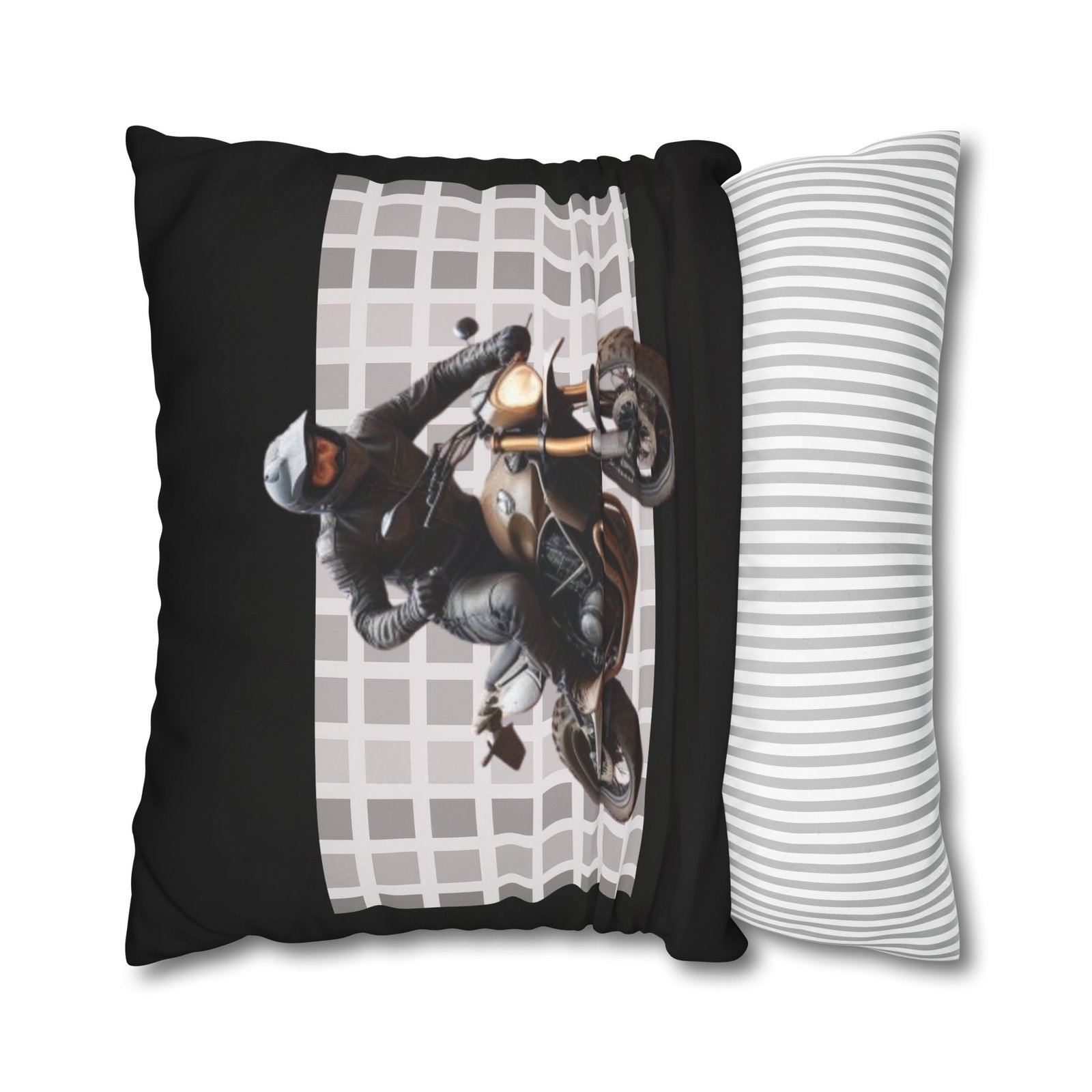 Scrambling Bikes Square Poly Canvas Pillowcase - Image 18