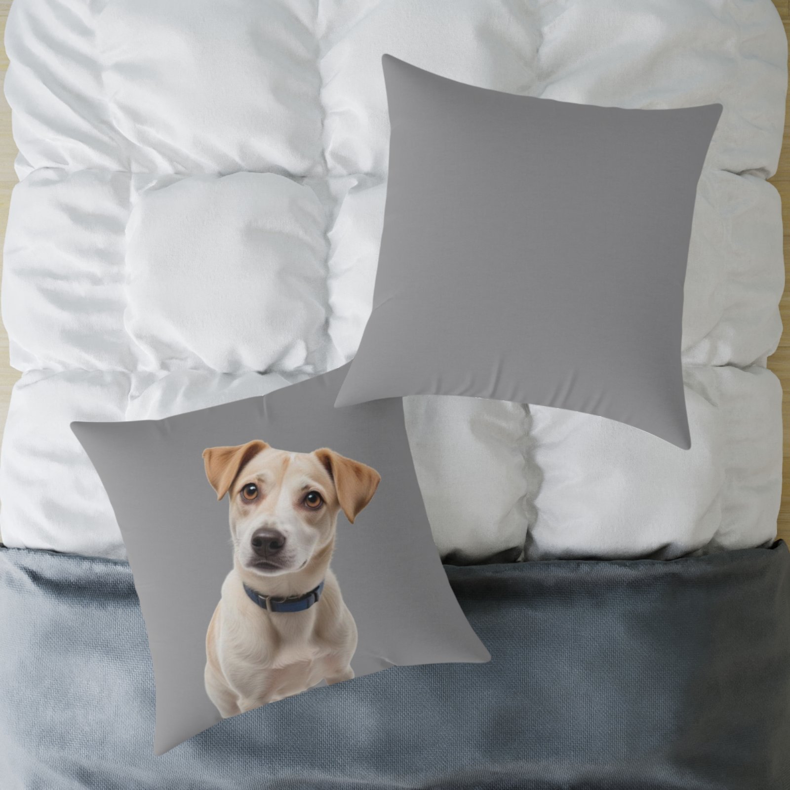 Jack Russell Square Poly Canvas Pillow - Image 20
