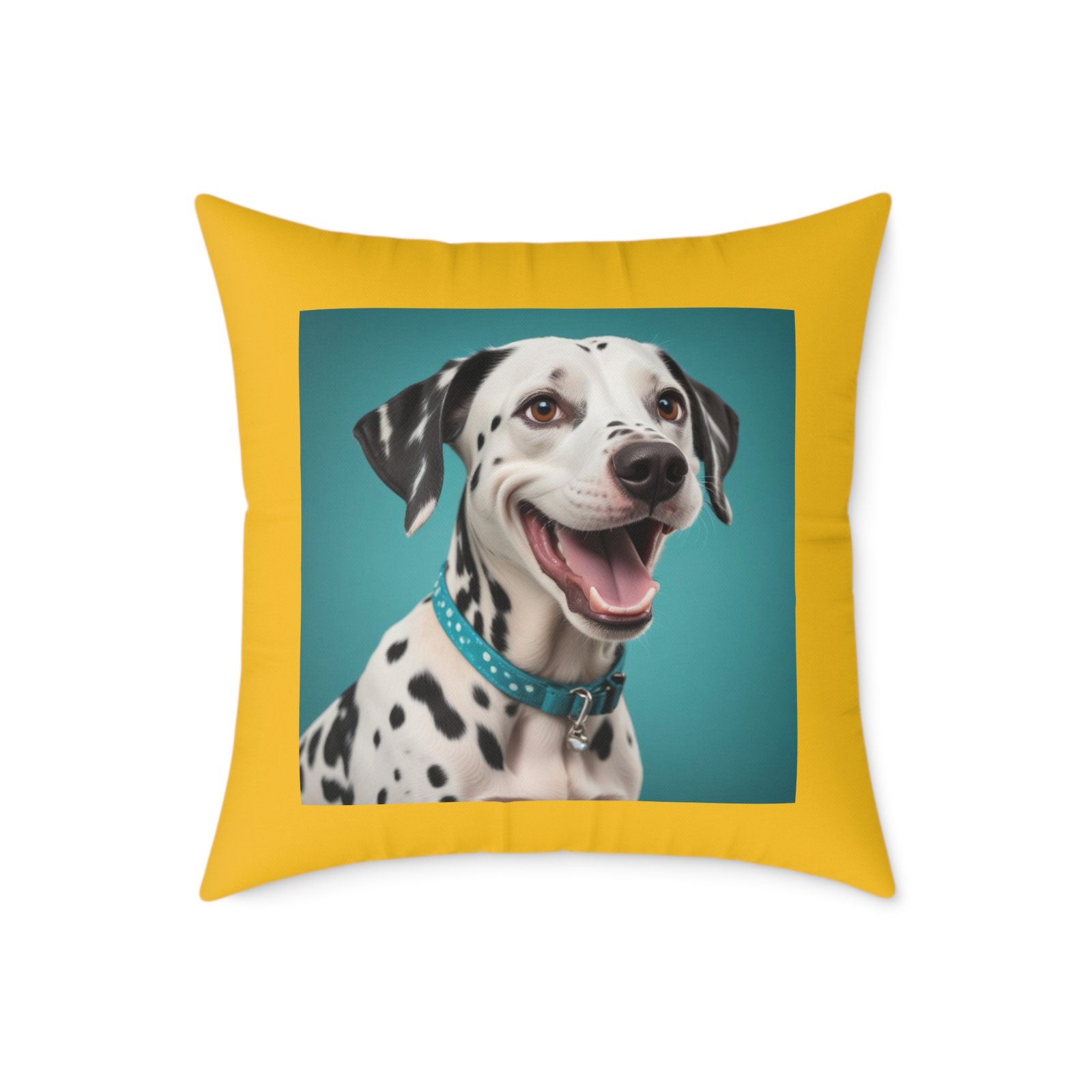 Dalmatian Pet Dog Puppy Cushion 08 Square Poly Canvas Pillow 08 - Image 13