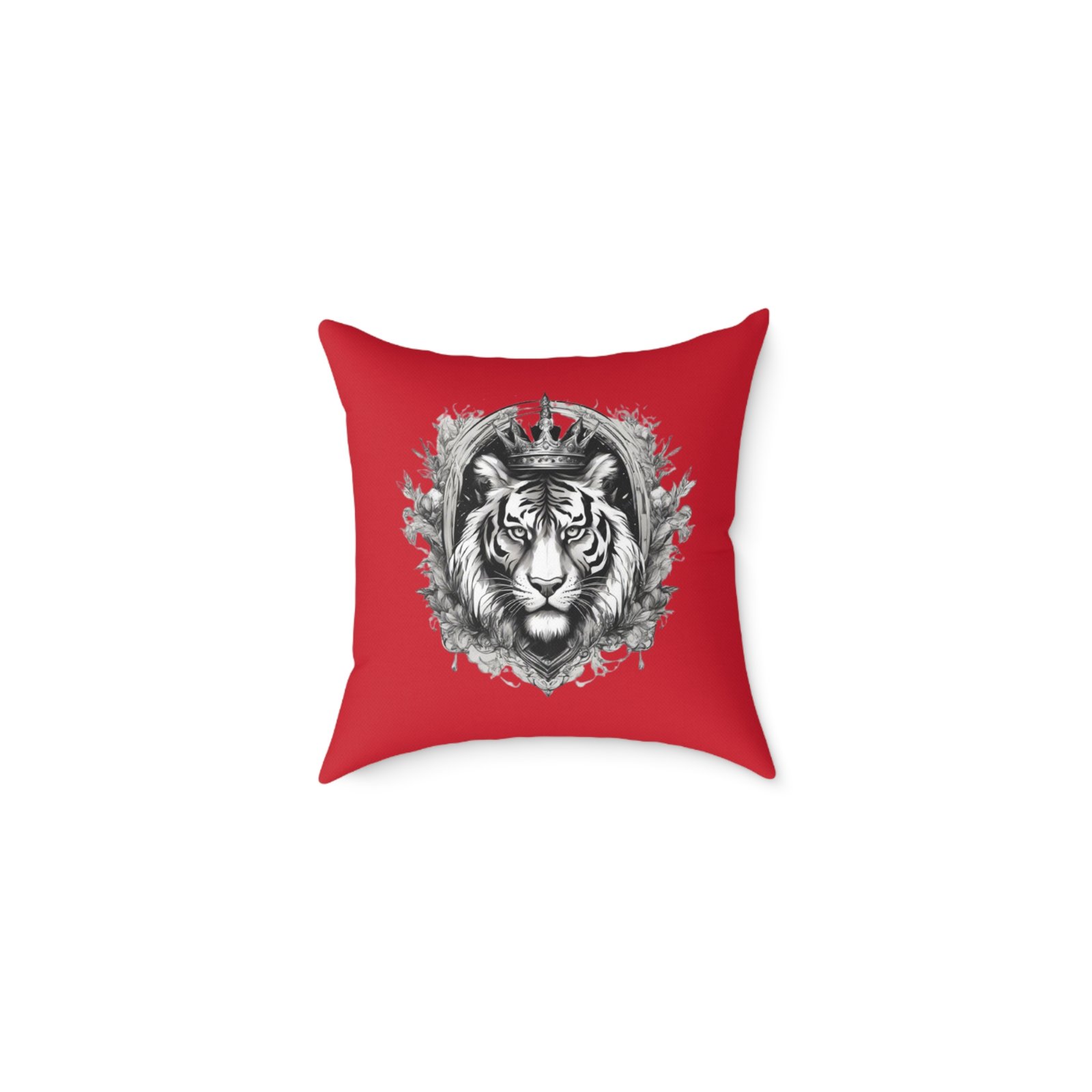 Tiger Square Poly Canvas Pillow