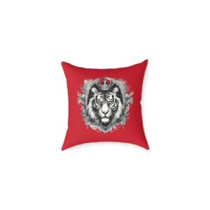 Tiger Square Poly Canvas Pillow