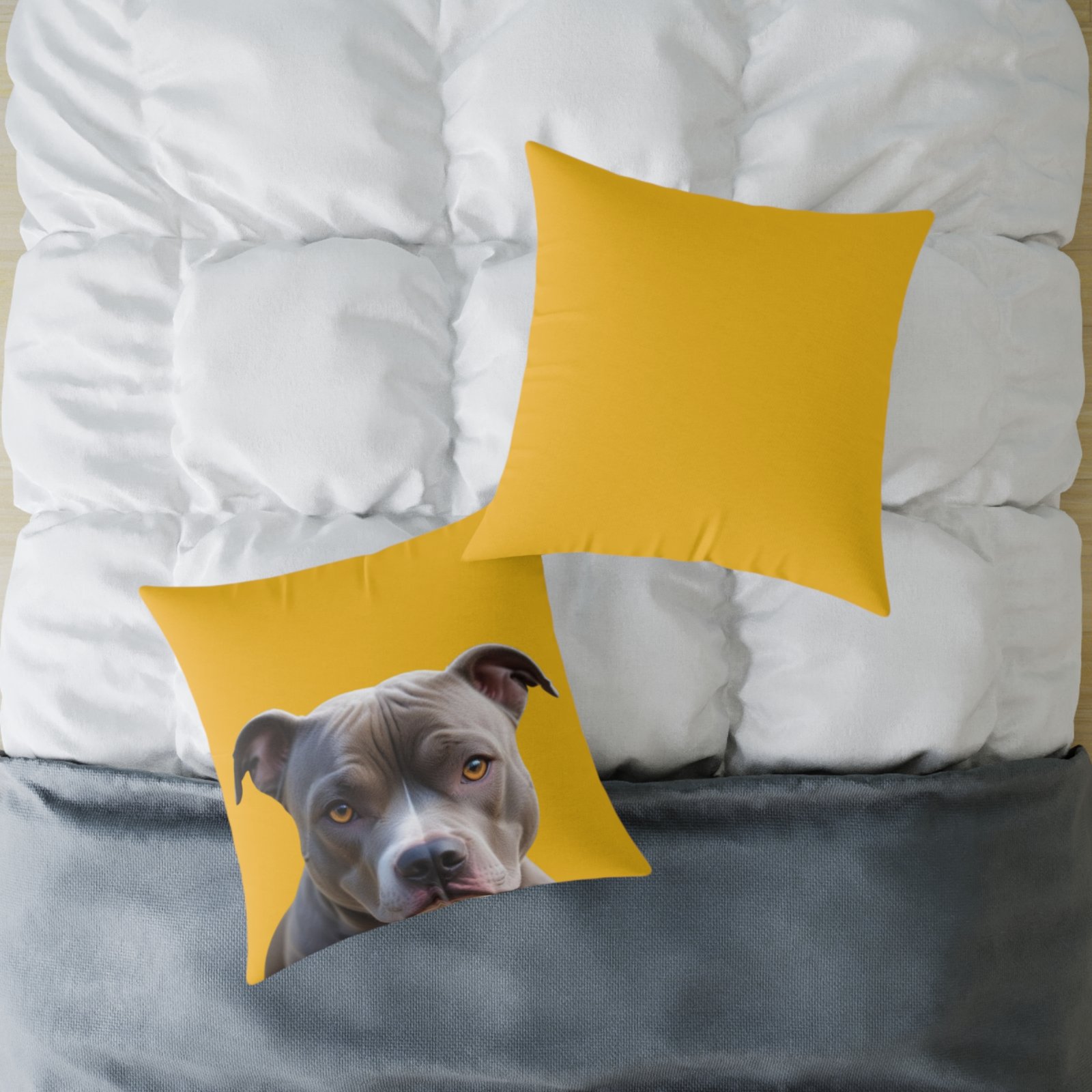 Staffordshire Bull Terrier Square Poly Canvas Pillow - Image 16