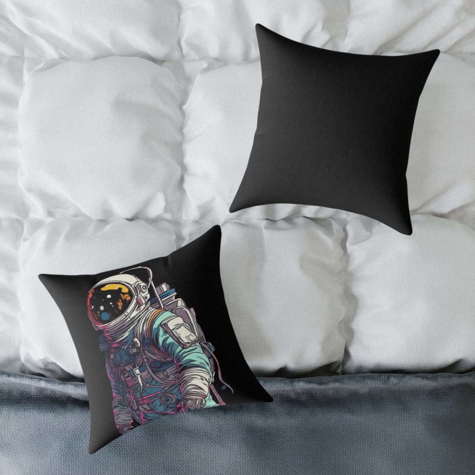 Astronaut Square Poly Canvas Pillow - Image 8
