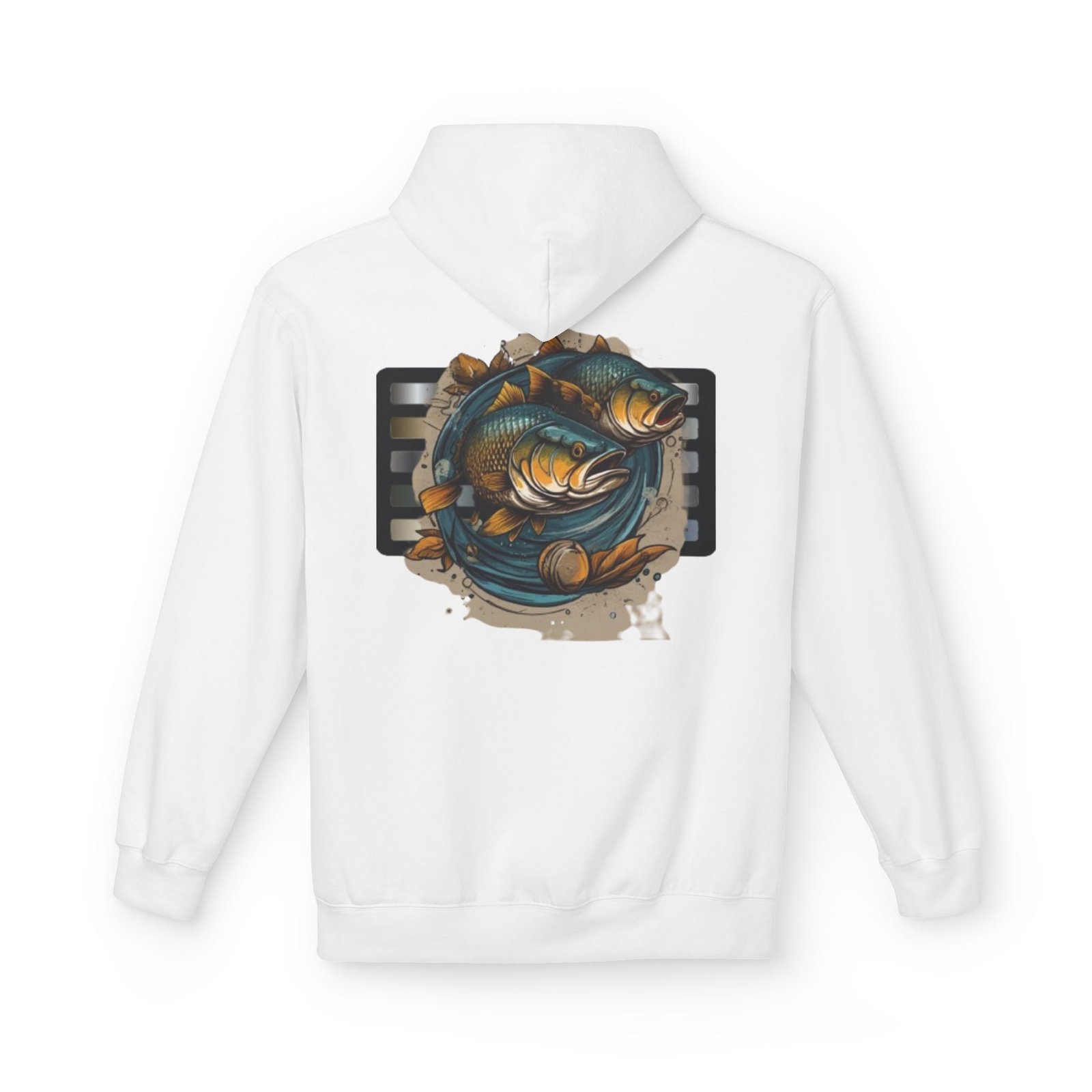 Fishing Adventure Water Sport Fleece Hoodie | Perfect Gift for Anglers, Outdoor Enthusiasts, Fishing Trips, Birthdays, and Summer - Image 2