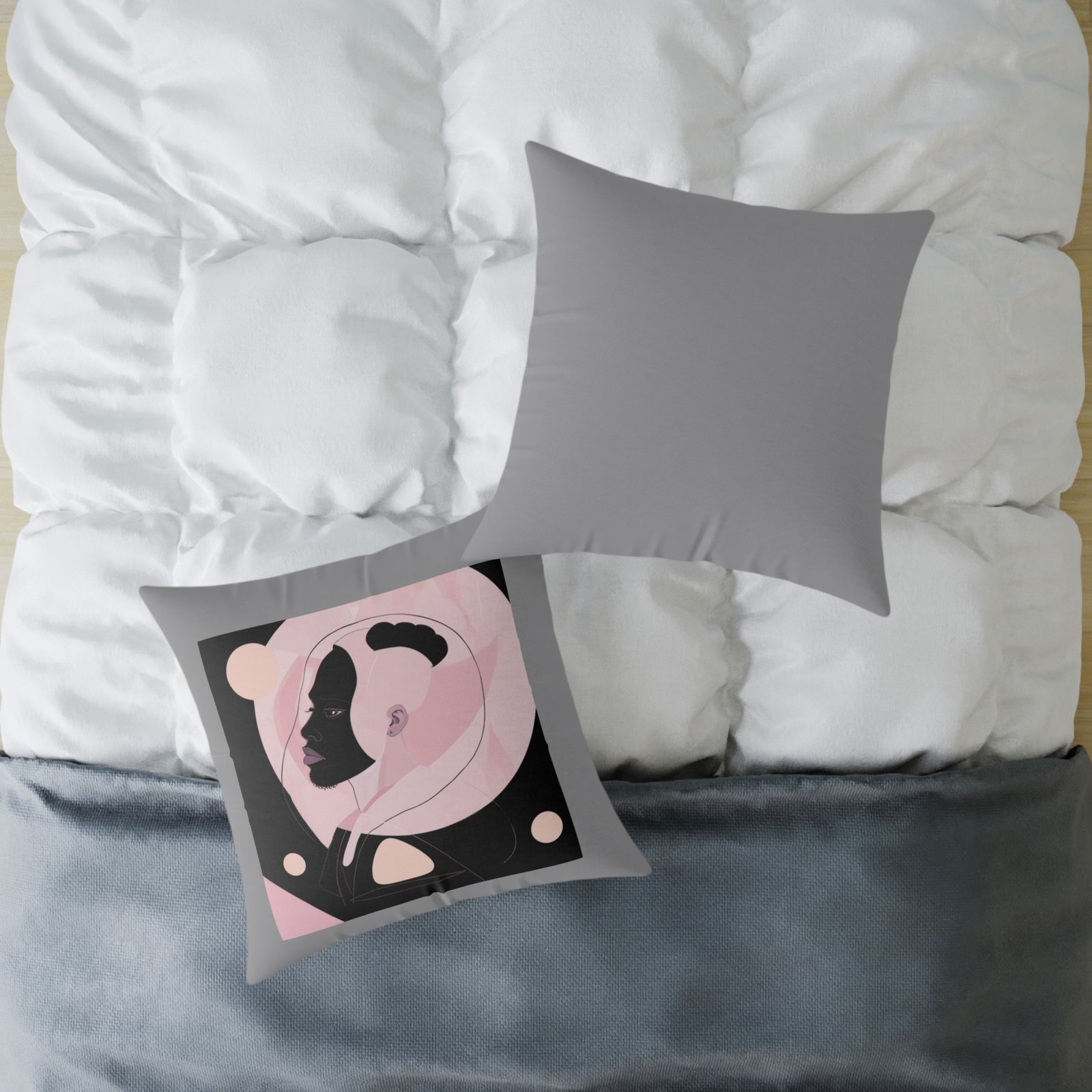 Abstract Square Poly Canvas Pillow - Image 16