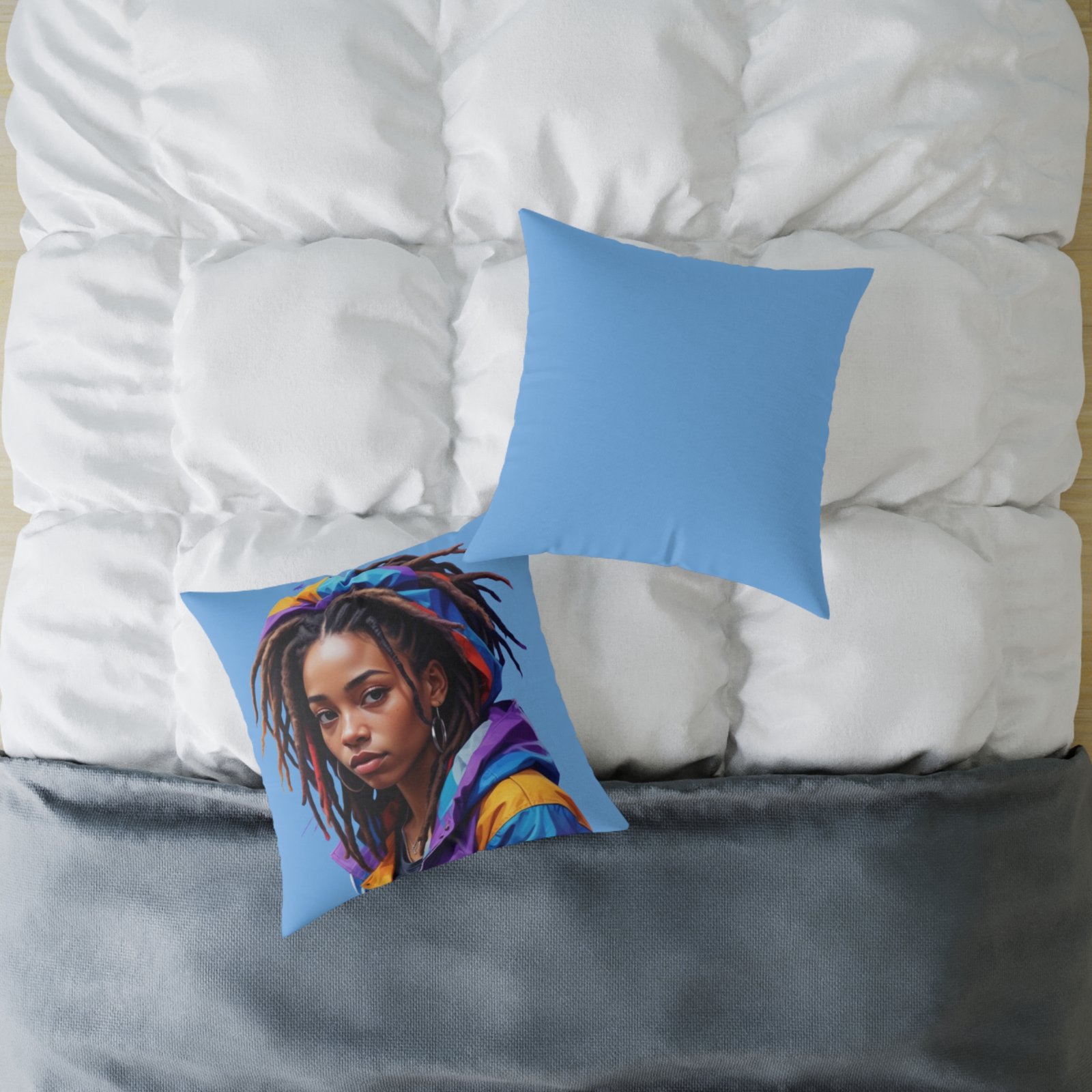Zara Square Poly Canvas Pillow - Image 12